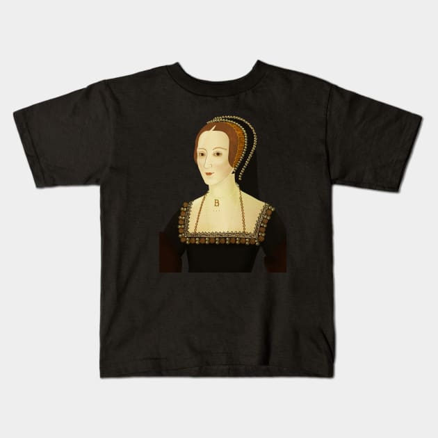 Historical illustrations - Anne Boleyn Kids T-Shirt by vixfx